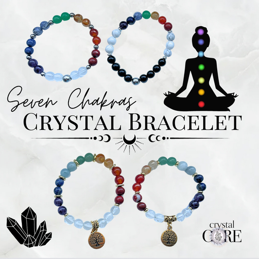 Seven Chakras Crystal Bracelets