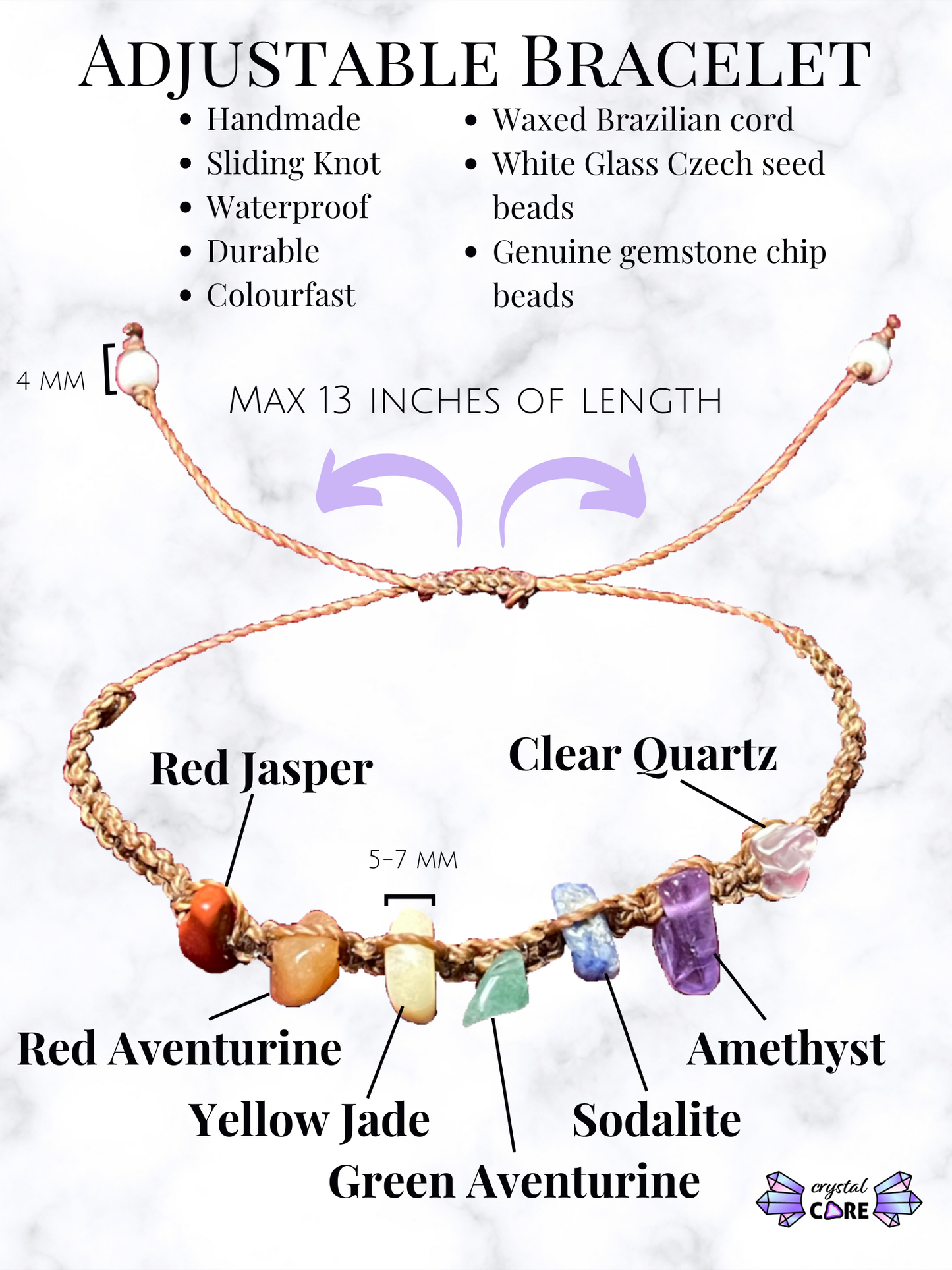 a diagram showing the different types of bracelets