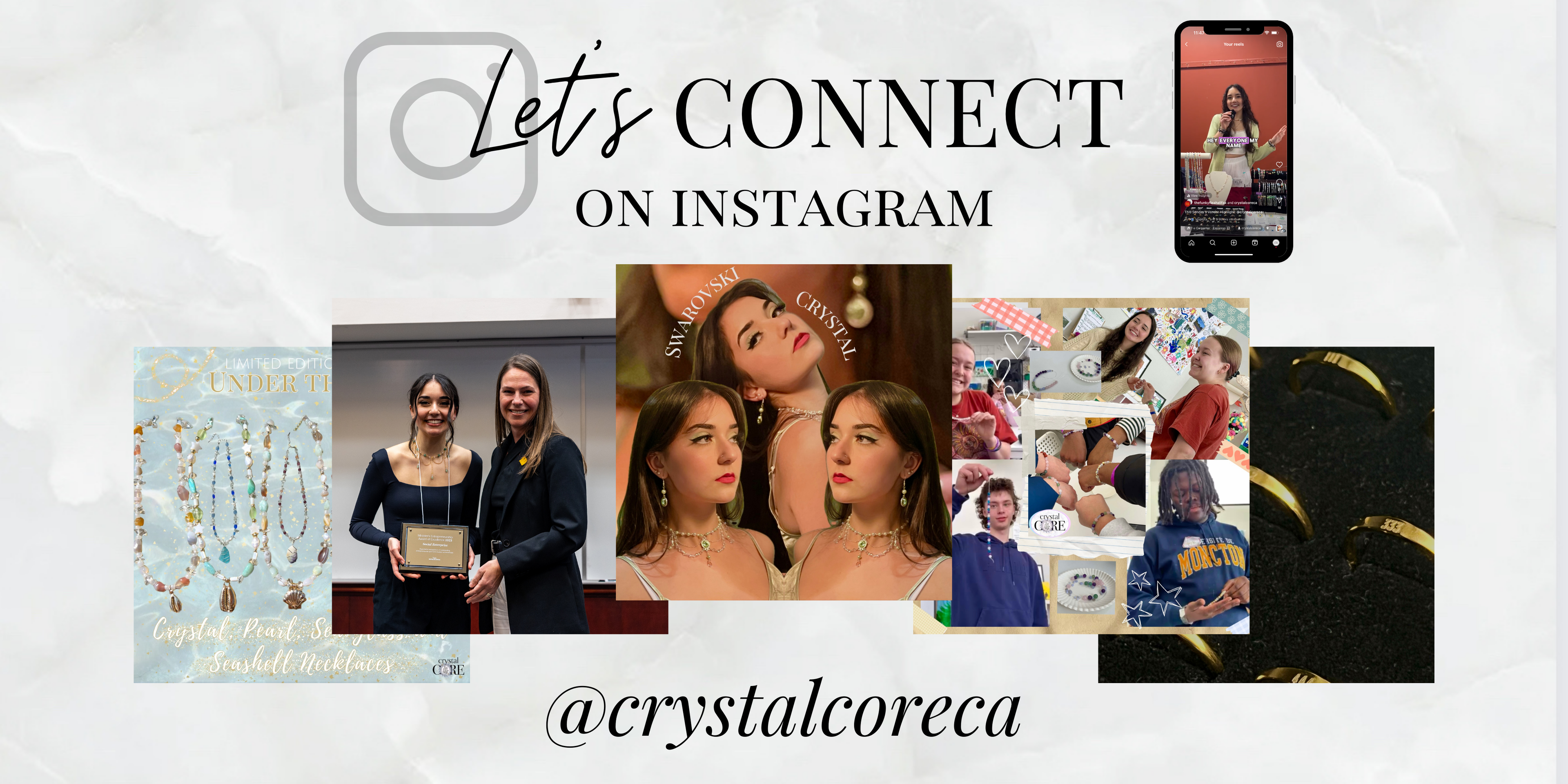Crystal Core Jewellery Instagram Page