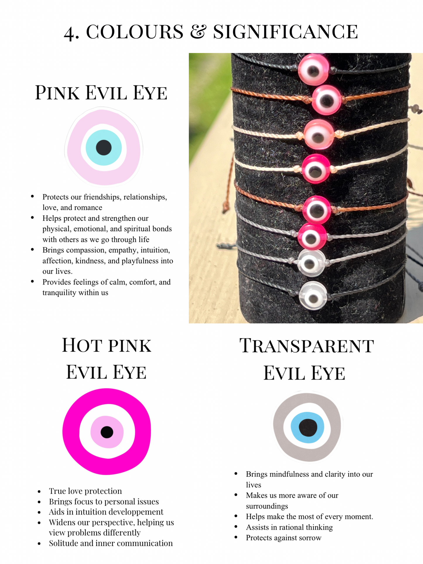 Simple and Adjustable Evil Eye Bracelet